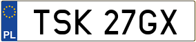 Trailer License Plate